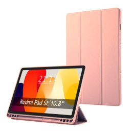 Funda con tapa Smart para Xiaomi Redmi Pad SE 11 color Rosa
