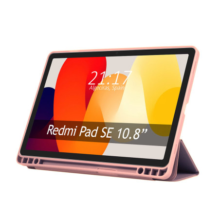 Funda con tapa Smart para Xiaomi Redmi Pad SE 11 color Rosa