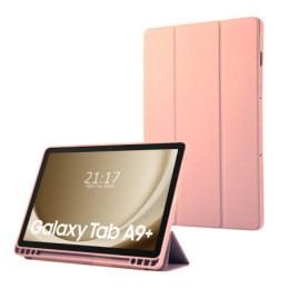 Funda con tapa Smart para Samsung Galaxy Tab A9+ Plus color Rosa