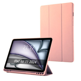 Funda con tapa Smart para Apple iPad Air 2024 11 (M2) color Rosa