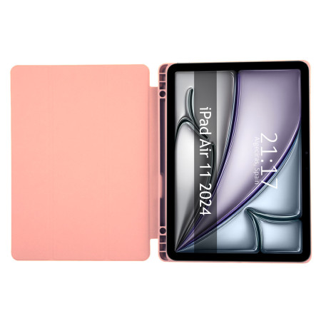 Funda con tapa Smart para Apple iPad Air 2024 11 (M2) color Rosa