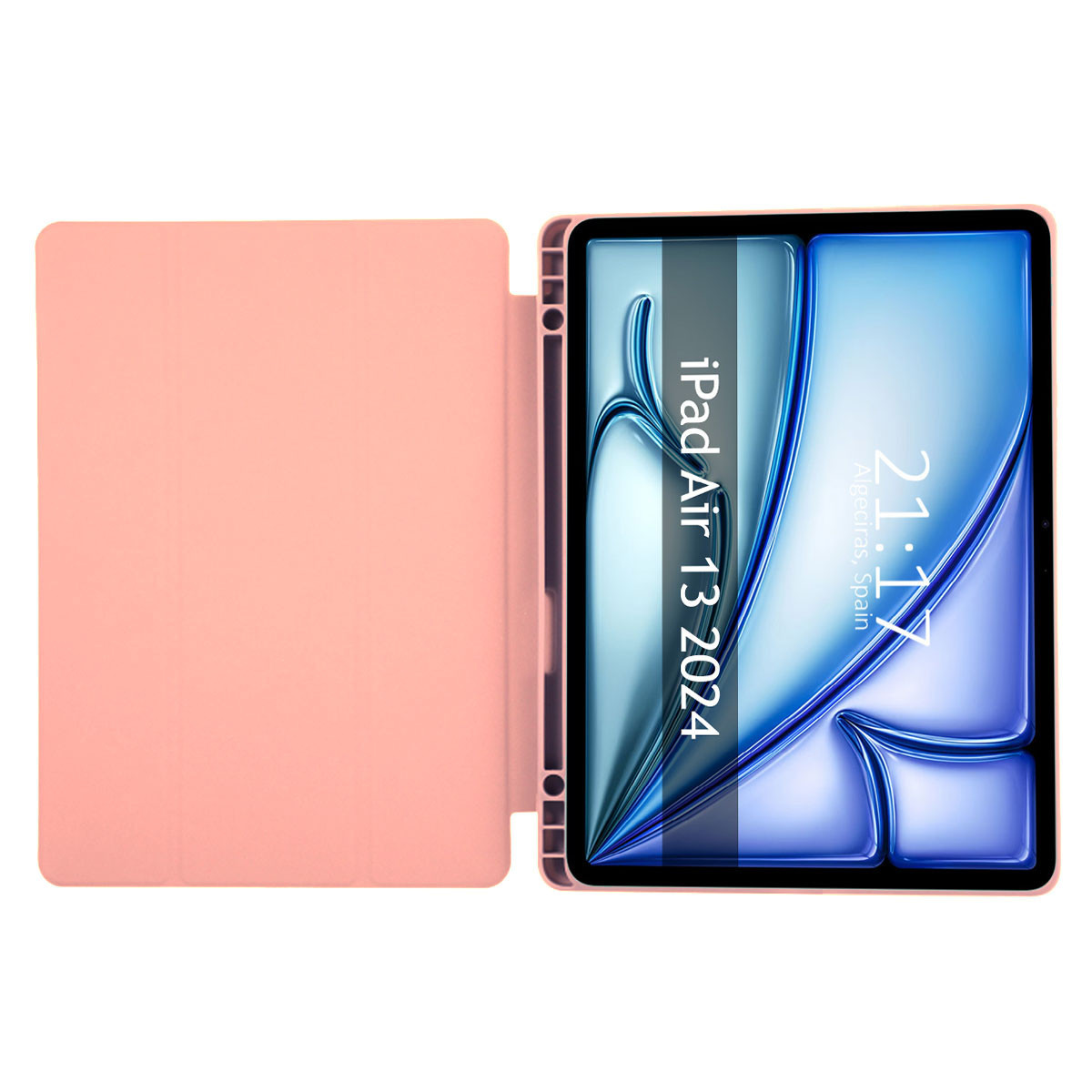Funda con tapa Smart para Apple iPad Air 2024 13 (M2) color Rosa