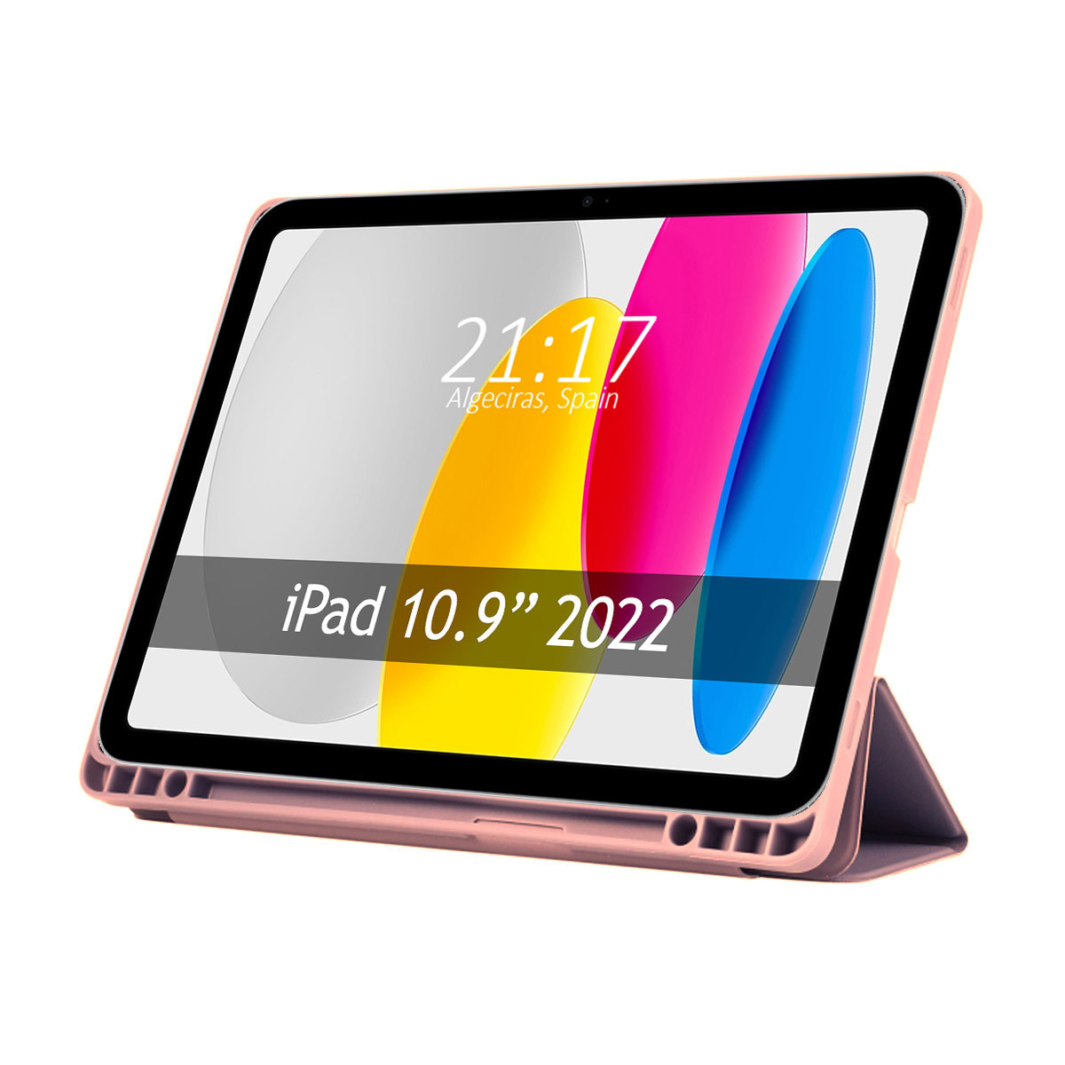 Funda con tapa Smart para iPad 10ª Gen. 10.9 (2022)  color Rosa