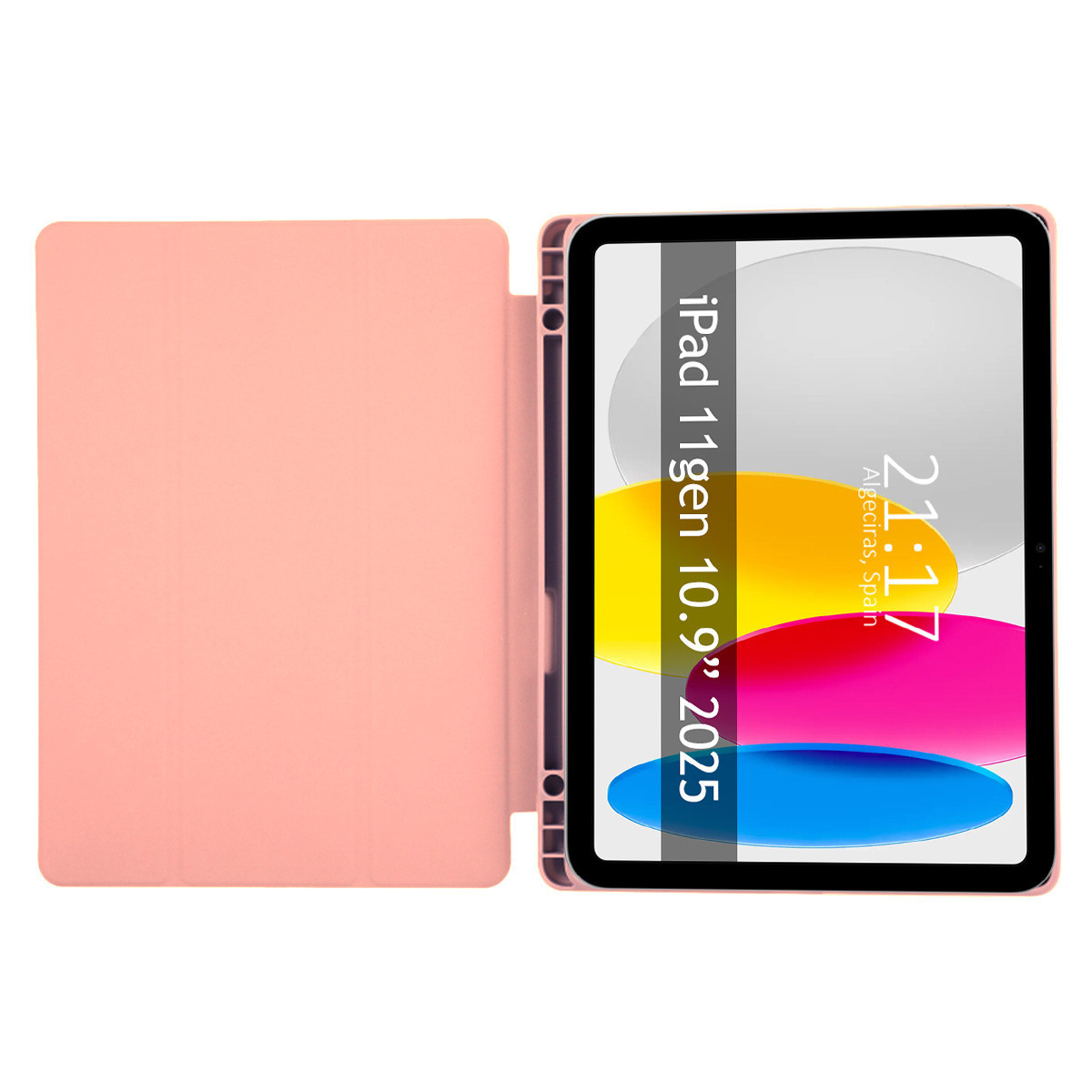 Funda con tapa Smart para iPad 11ª Gen. 10.9 (2025)  color Rosa