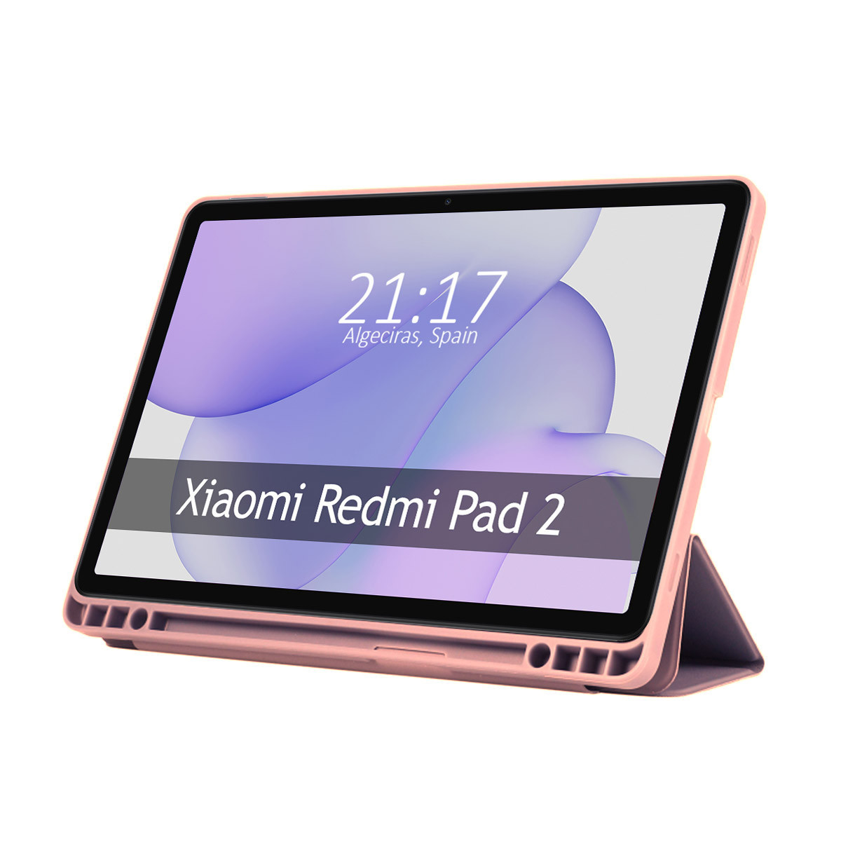 Funda con tapa Smart para Xiaomi Redmi Pad 2 color Rosa