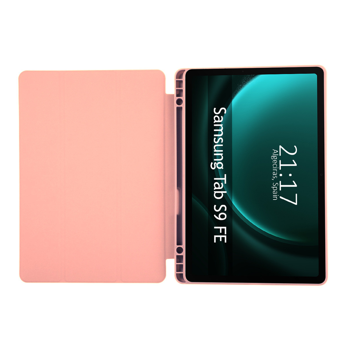 Funda con tapa Smart para Samsung Galaxy Tab S9 FE color Rosa