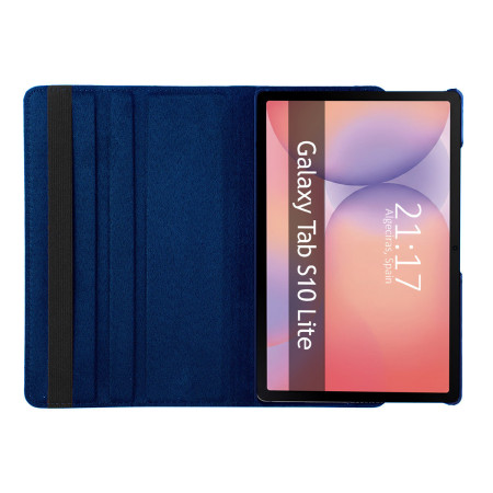 Funda Giratoria 360 para Samsung Galaxy Tab S10 Lite color Azul
