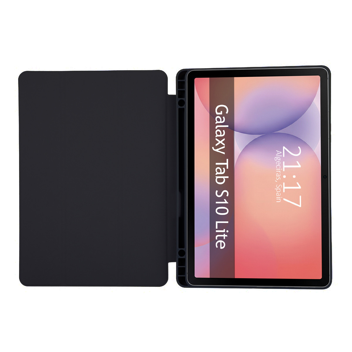 Funda con tapa Smart para Samsung Galaxy Tab S10 Lite color Negra