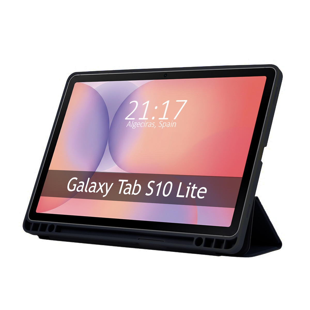 Funda con tapa Smart para Samsung Galaxy Tab S10 Lite color Negra