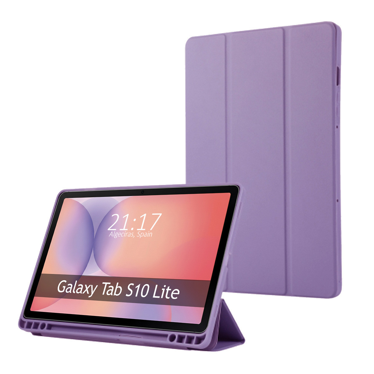 Funda con tapa Smart para Samsung Galaxy Tab S10 Lite color Morada