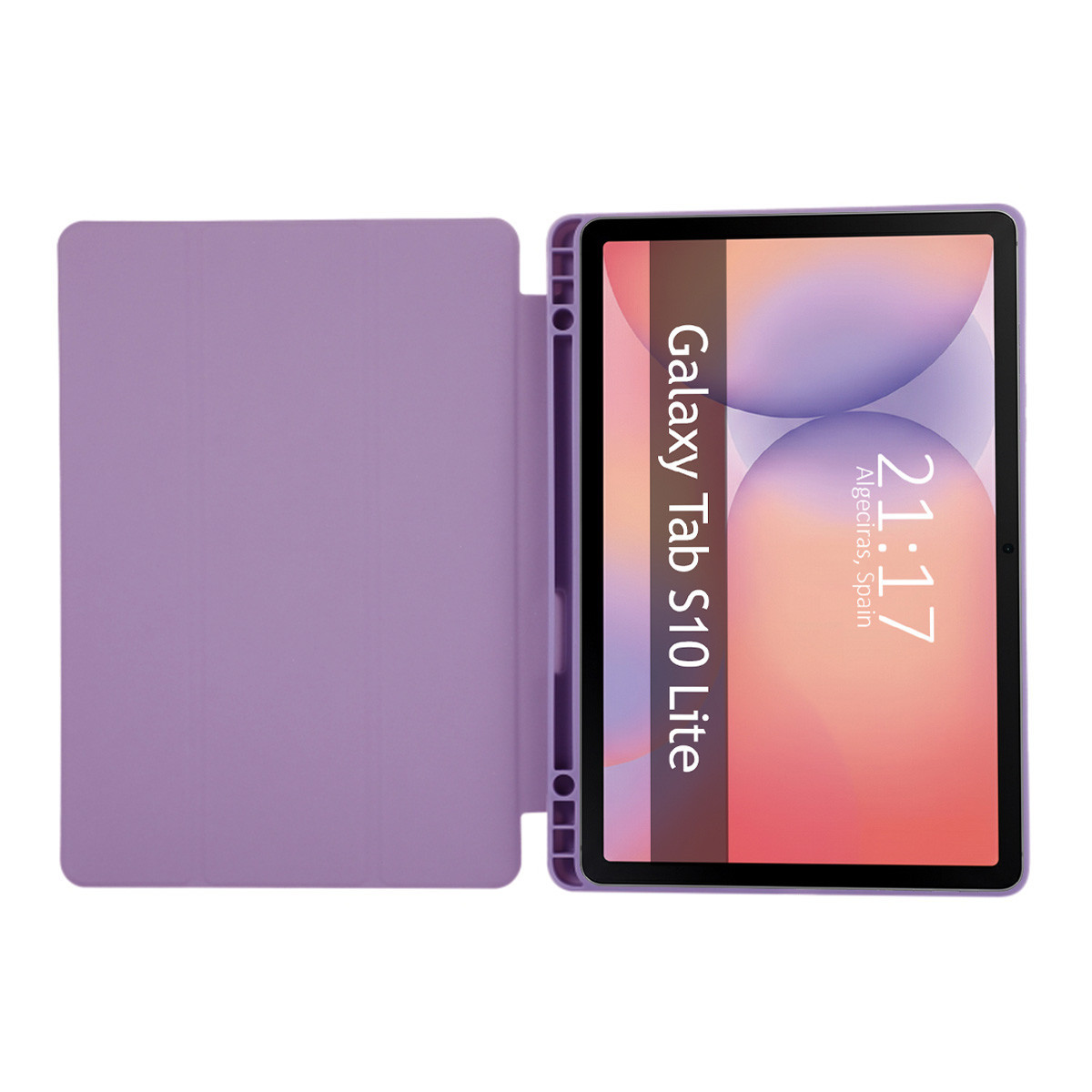 Funda con tapa Smart para Samsung Galaxy Tab S10 Lite color Morada