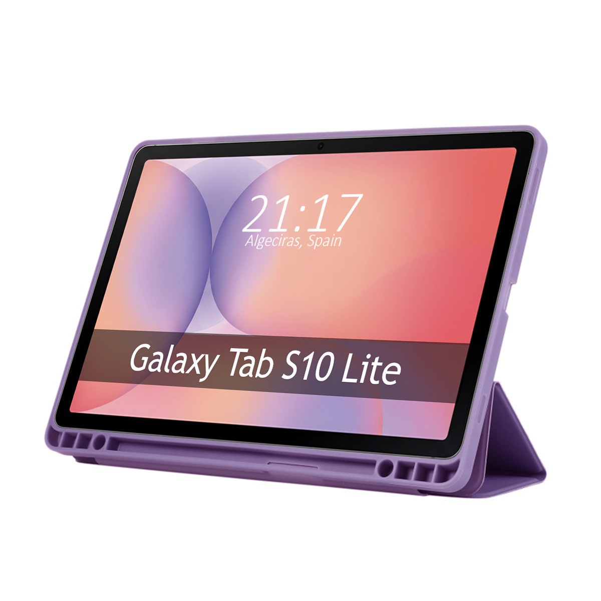 Funda con tapa Smart para Samsung Galaxy Tab S10 Lite color Morada