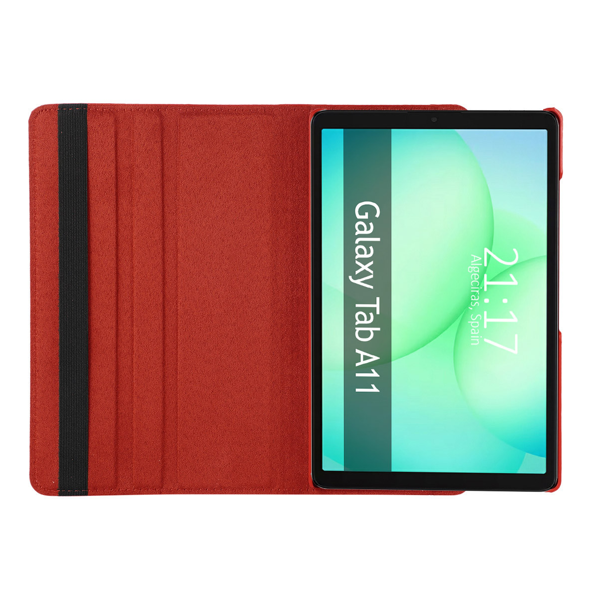 Funda Giratoria 360 para Samsung Galaxy Tab A11 8.7 color Roja
