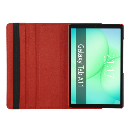 Funda Giratoria 360 para Samsung Galaxy Tab A11 8.7 color Roja