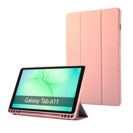 Funda con tapa Smart para Samsung Galaxy Tab A11 8.7 color Rosa
