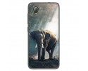 Funda Gel Tpu para Alcatel 1 / Orange Rise 54 / Vodafone Smart E9 Diseño Elefante Dibujos
