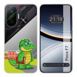 Funda Silicona Transparente para Xiaomi Poco F7 5G diseño Coco Dibujos