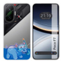 Funda Silicona Transparente para Xiaomi Poco F7 5G diseño Hipo Dibujos