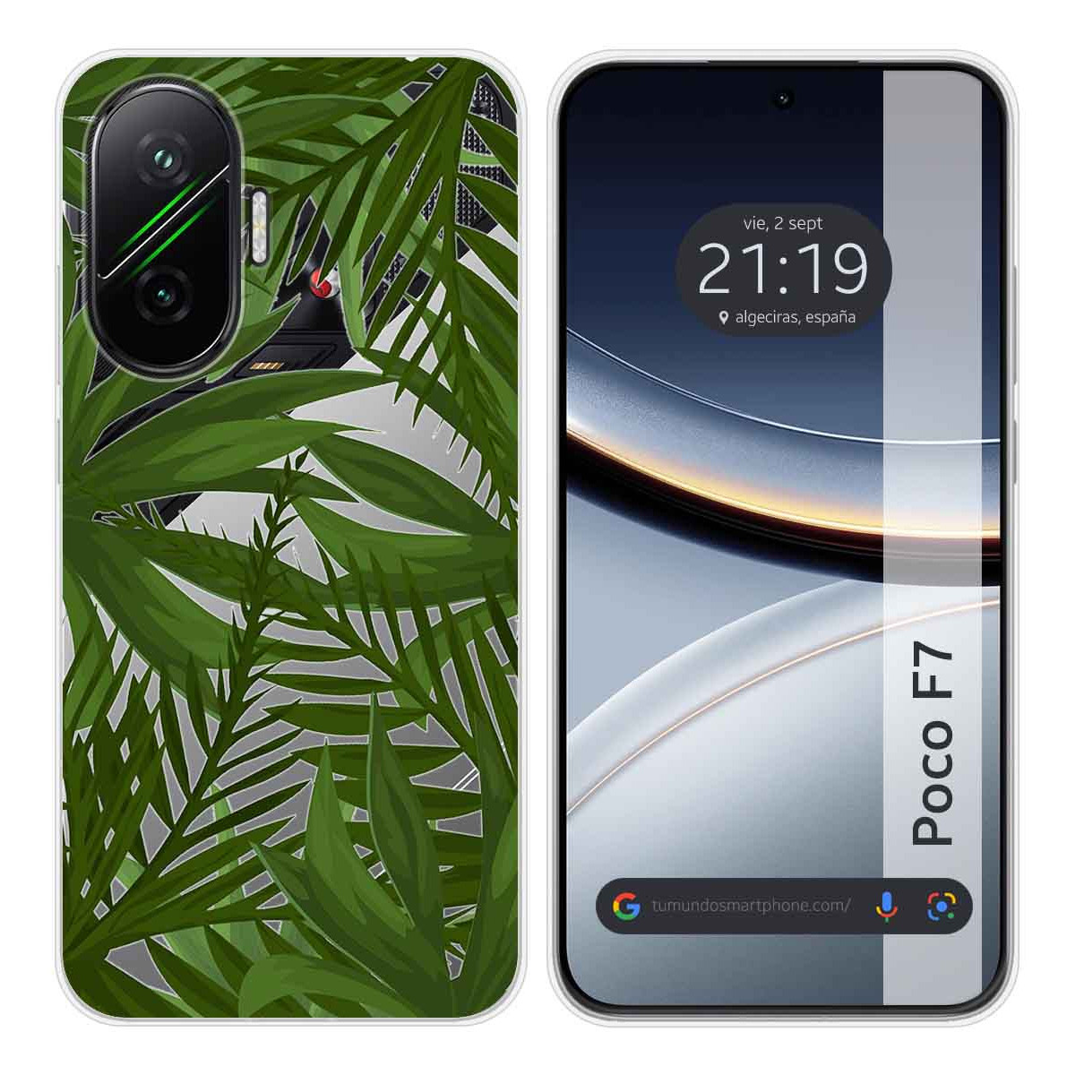 Funda Silicona Transparente para Xiaomi Poco F7 5G diseño Jungla Dibujos