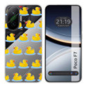 Funda Silicona Transparente para Xiaomi Poco F7 5G diseño Pato Dibujos