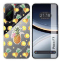 Funda Silicona Transparente para Xiaomi Poco F7 5G diseño Piña Dibujos