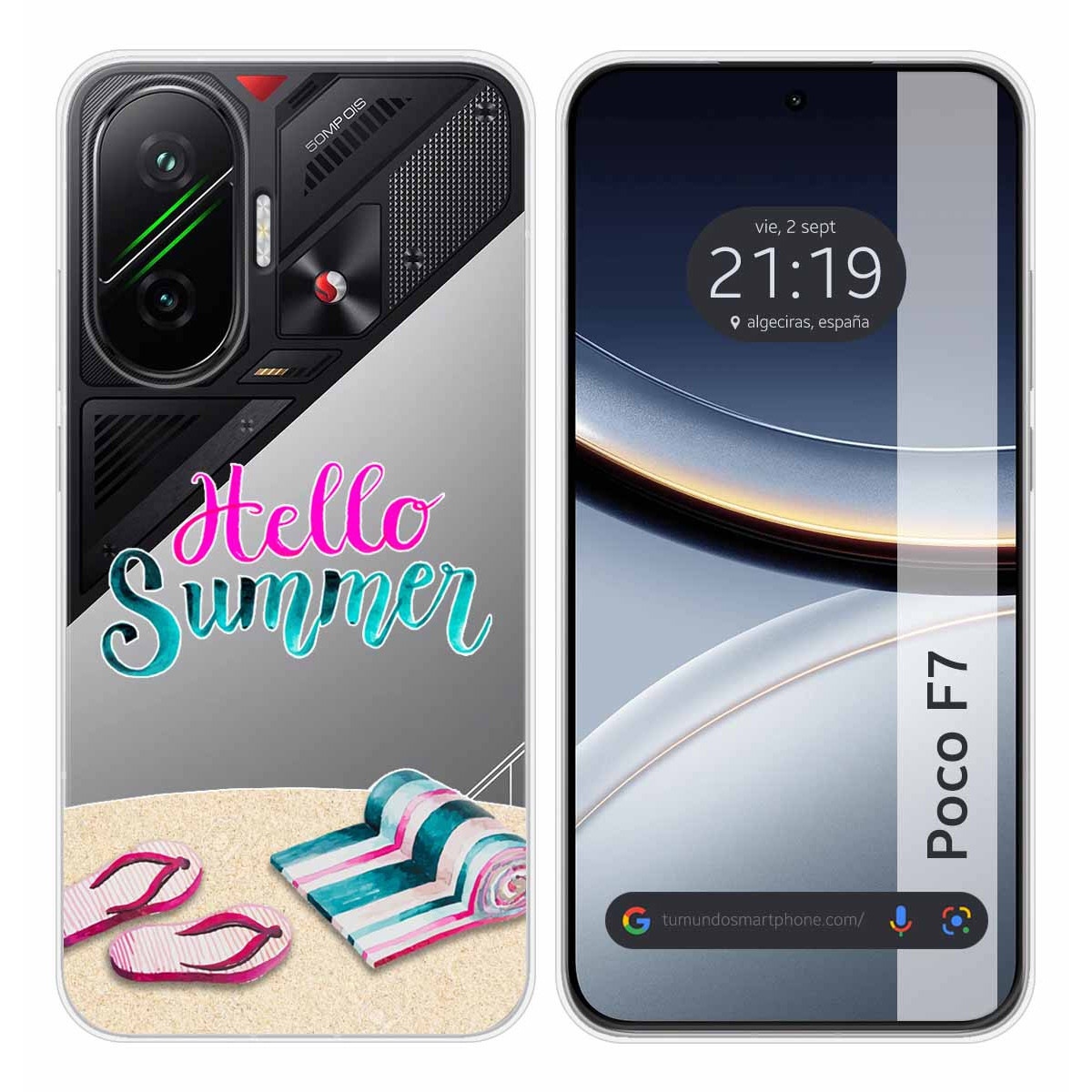 Funda Silicona Transparente para Xiaomi Poco F7 5G diseño Summer Dibujos