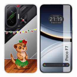Funda Silicona Transparente para Xiaomi Poco F7 5G diseño Suricata Dibujos