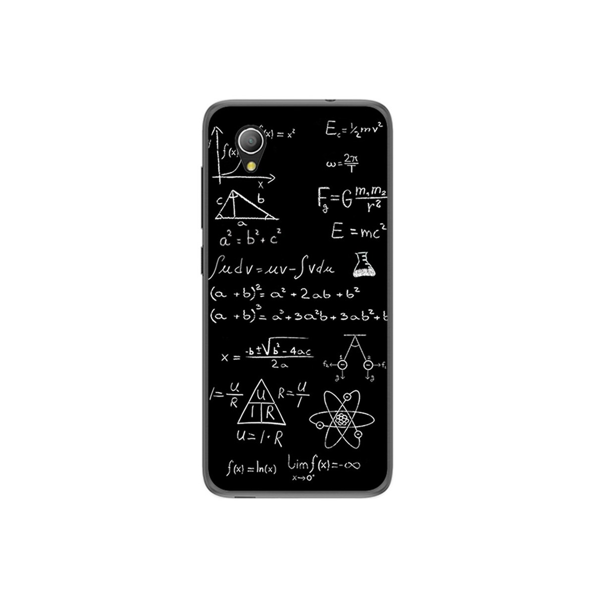 Funda Gel Tpu para Alcatel 1 / Orange Rise 54 / Vodafone Smart E9 Diseño Formulas Dibujos