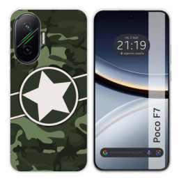 Funda Silicona para Xiaomi Poco F7 5G diseño Camuflaje 01 Dibujos
