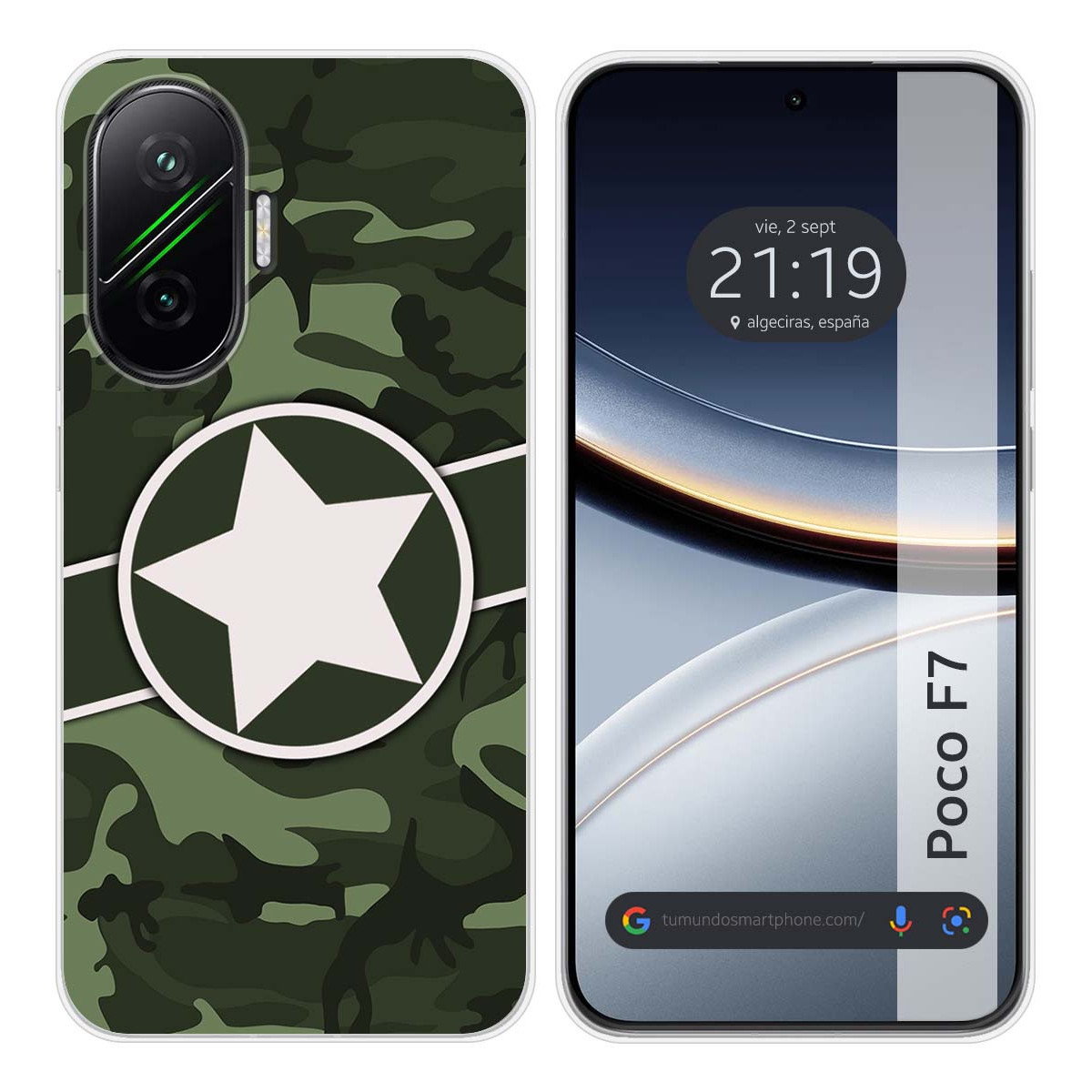 Funda Silicona para Xiaomi Poco F7 5G diseño Camuflaje 01 Dibujos