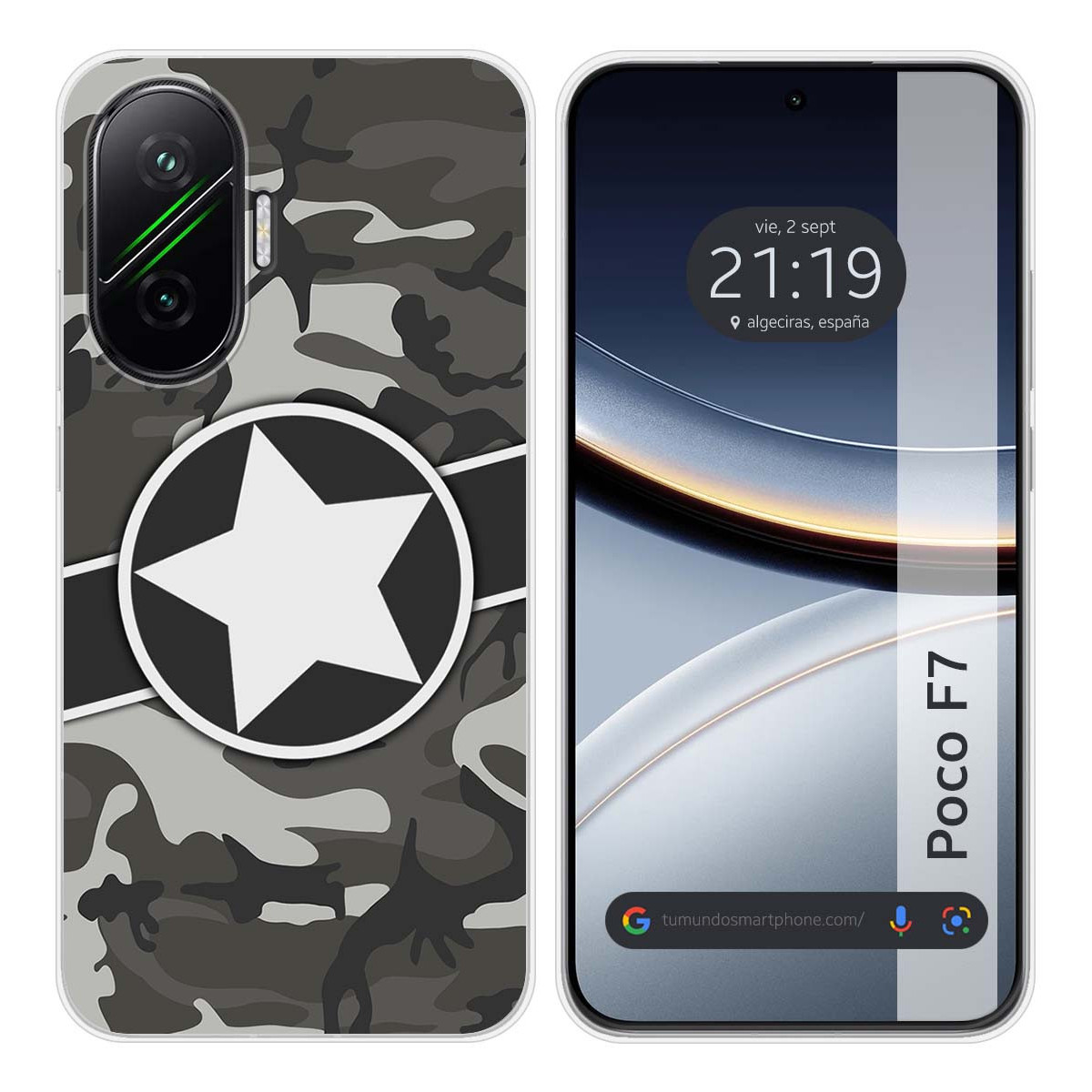 Funda Silicona para Xiaomi Poco F7 5G diseño Camuflaje 02 Dibujos