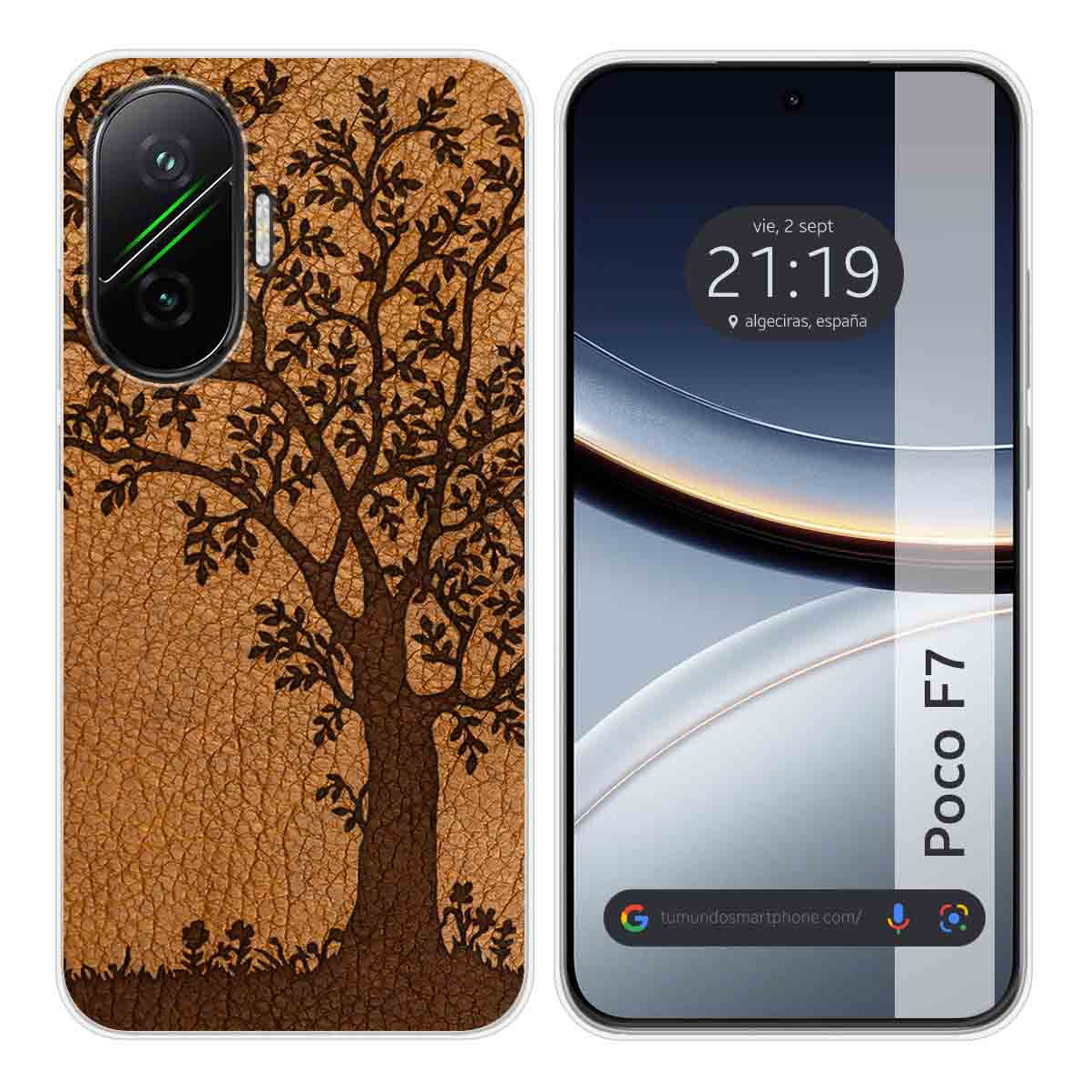 Funda Silicona para Xiaomi Poco F7 5G diseño Cuero 03 Dibujos