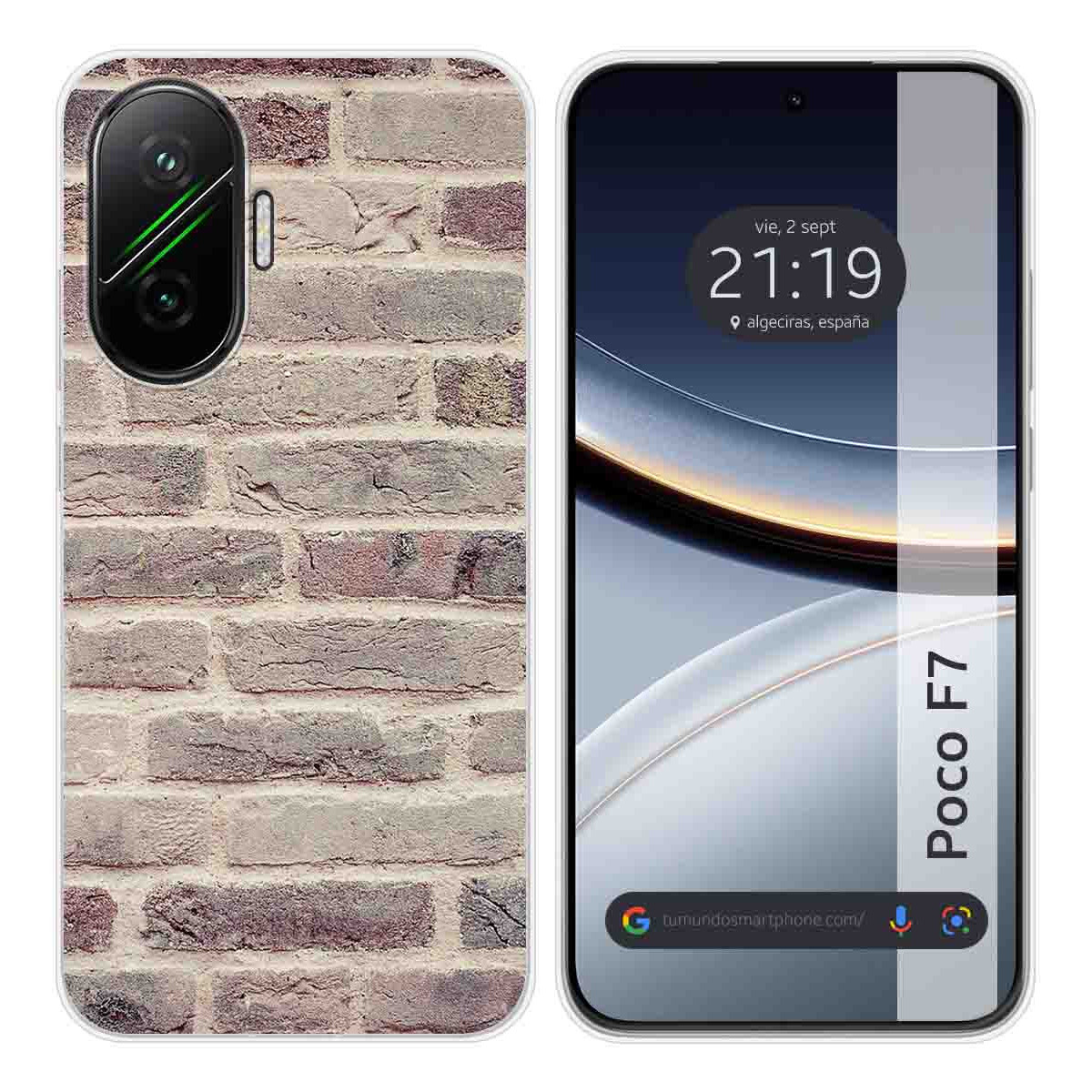 Funda Silicona para Xiaomi Poco F7 5G diseño Ladrillo 01 Dibujos