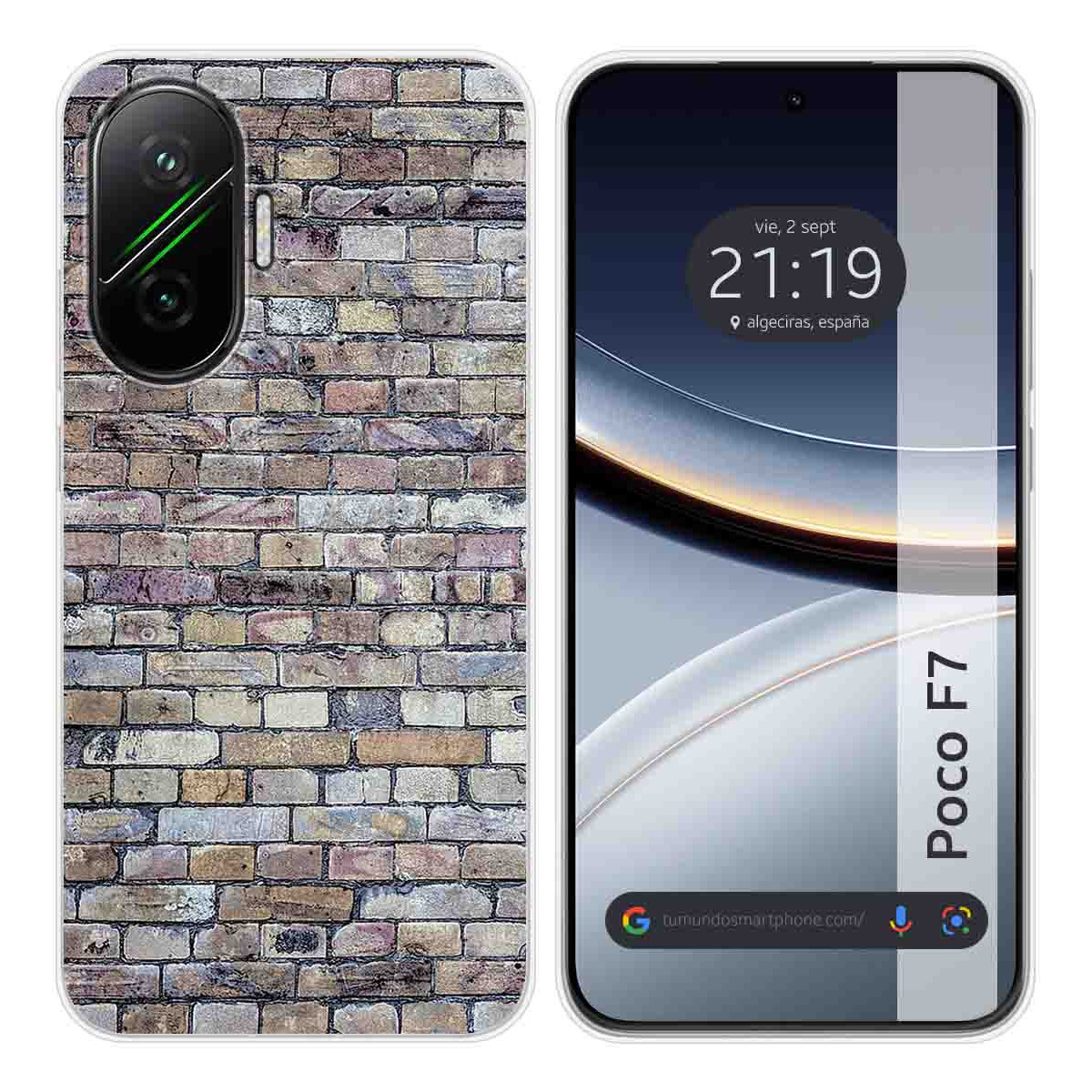 Funda Silicona para Xiaomi Poco F7 5G diseño Ladrillo 02 Dibujos