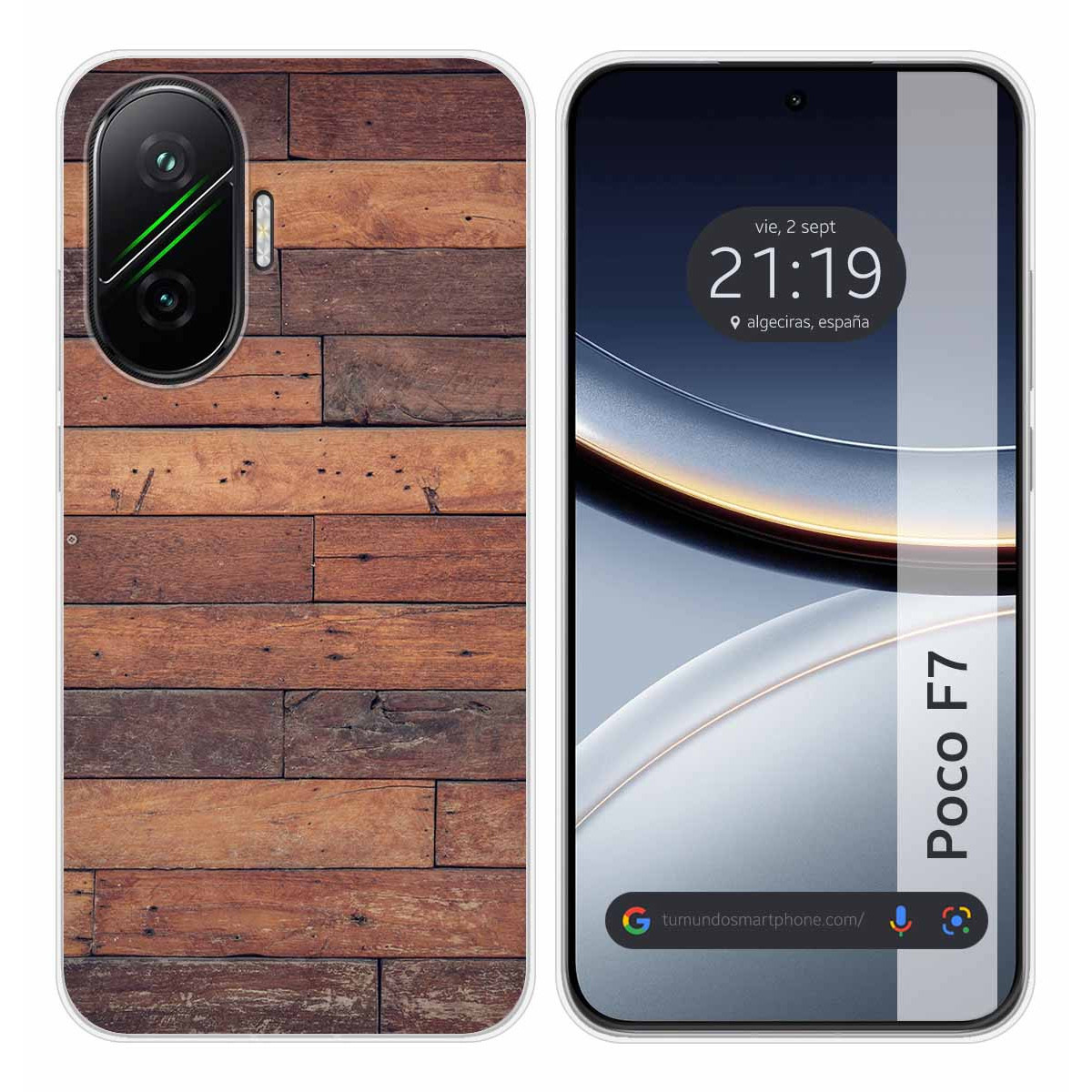 Funda Silicona para Xiaomi Poco F7 5G diseño Madera 03 Dibujos