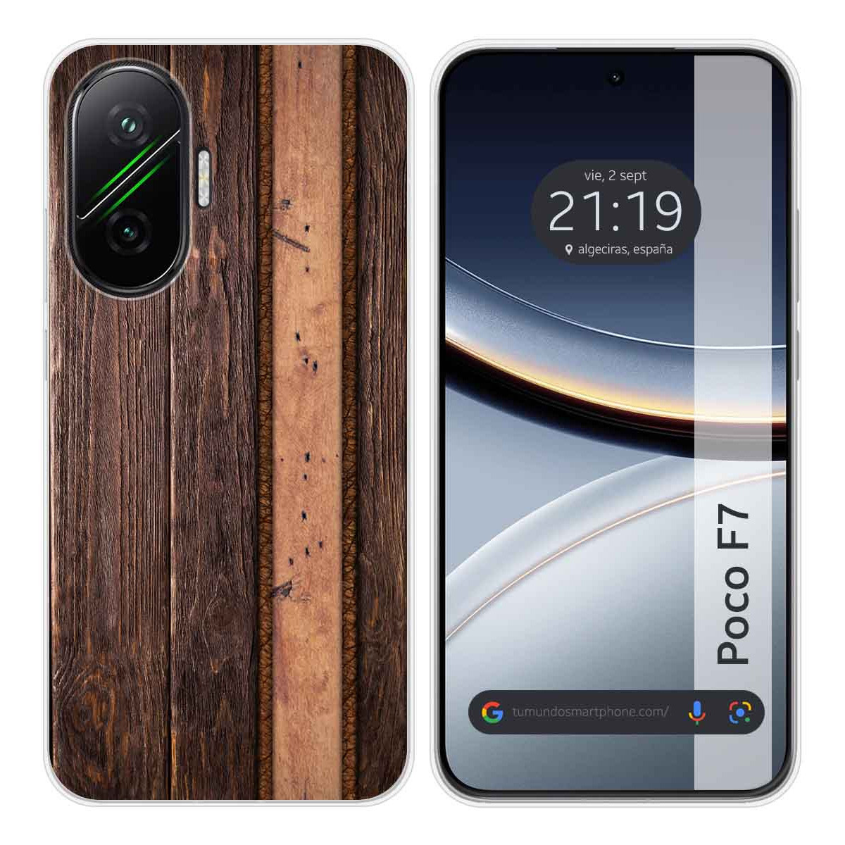 Funda Silicona para Xiaomi Poco F7 5G diseño Madera 05 Dibujos