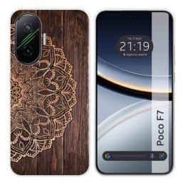 Funda Silicona para Xiaomi Poco F7 5G diseño Madera 06 Dibujos