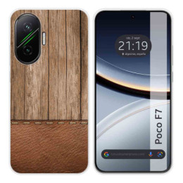 Funda Silicona para Xiaomi Poco F7 5G diseño Madera 09 Dibujos