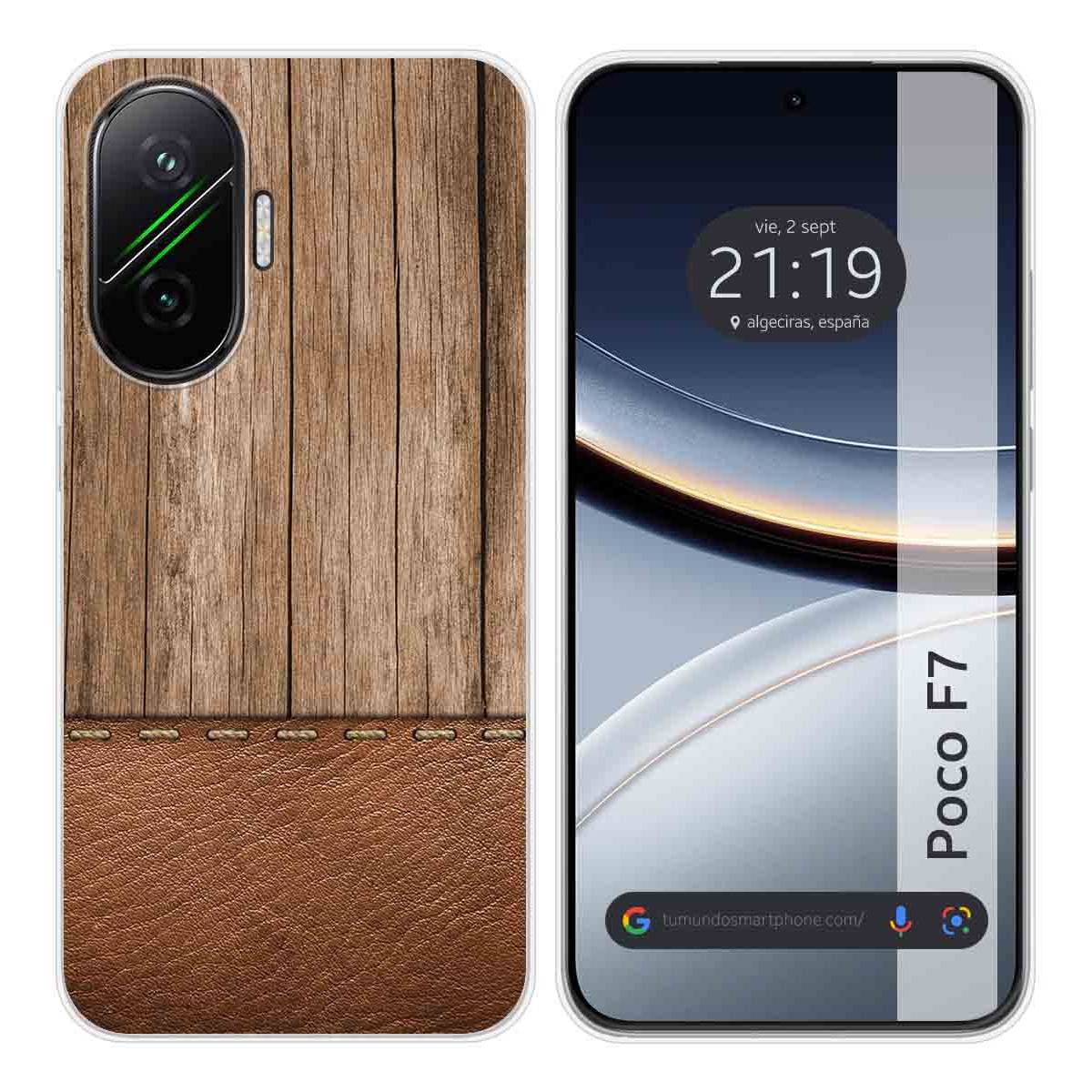 Funda Silicona para Xiaomi Poco F7 5G diseño Madera 09 Dibujos