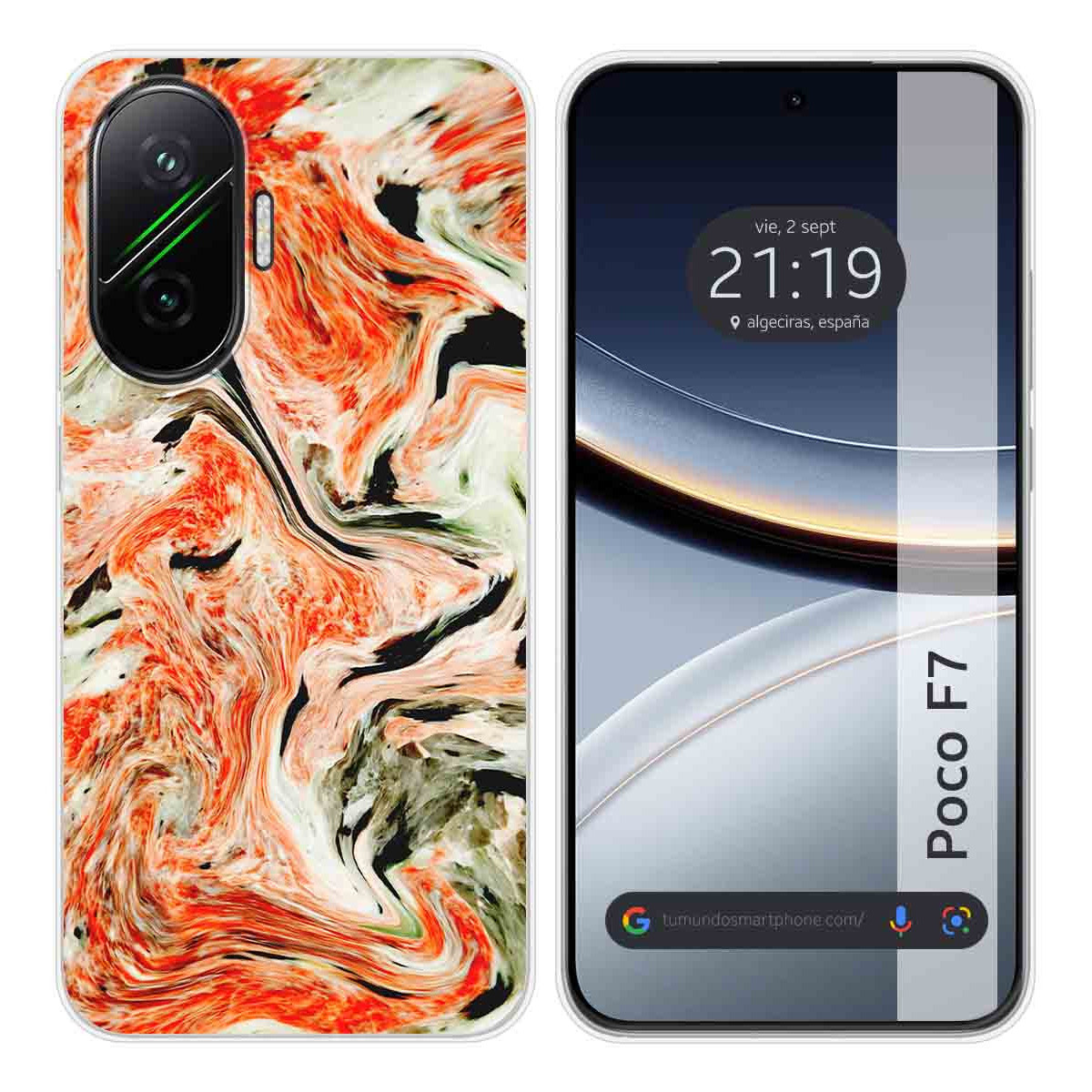 Funda Silicona para Xiaomi Poco F7 5G diseño Mármol 12 Dibujos