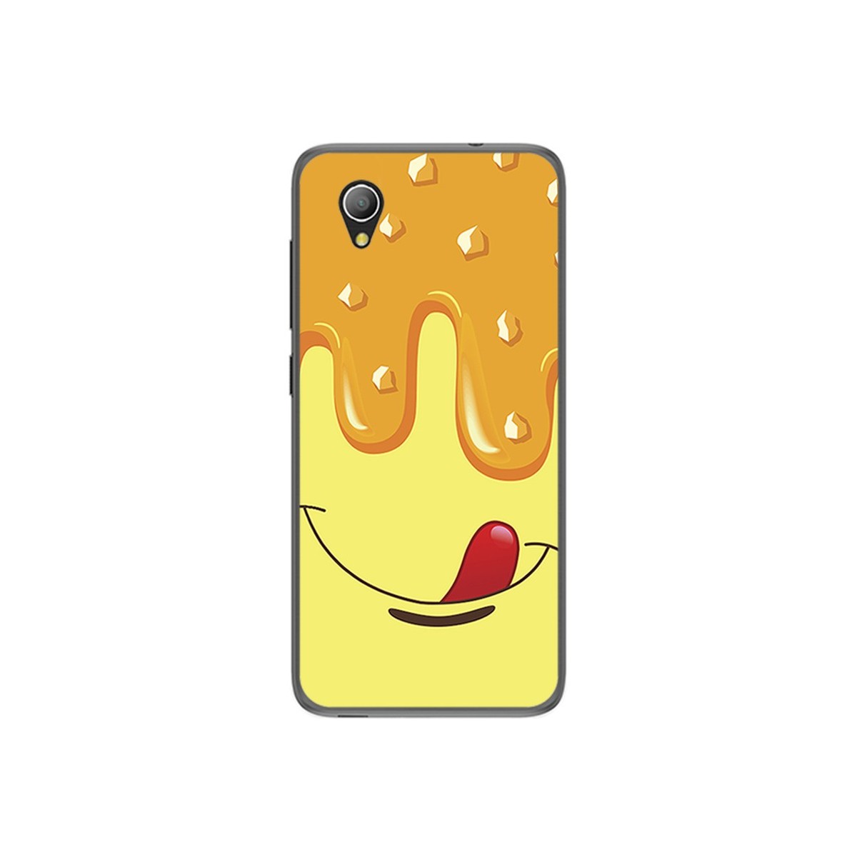 Funda Gel Tpu para Alcatel 1 / Orange Rise 54 / Vodafone Smart E9 Diseño Helado Vainilla Dibujos