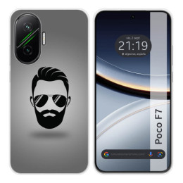 Funda Silicona para Xiaomi Poco F7 5G diseño Barba Dibujos