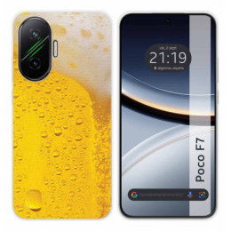 Funda Silicona para Xiaomi Poco F7 5G diseño Cerveza Dibujos