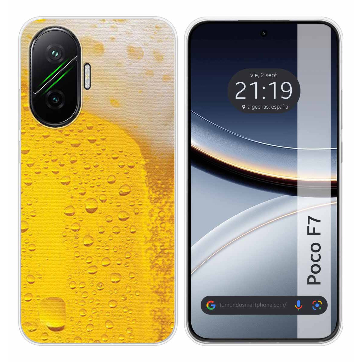 Funda Silicona para Xiaomi Poco F7 5G diseño Cerveza Dibujos