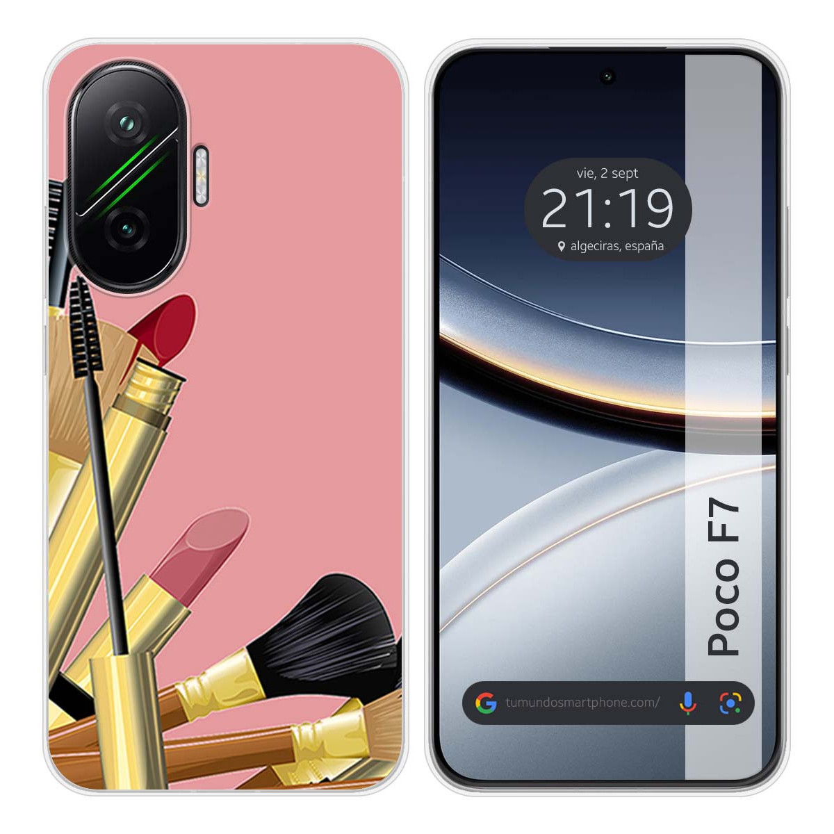 Funda Silicona para Xiaomi Poco F7 5G diseño Brochas Dibujos