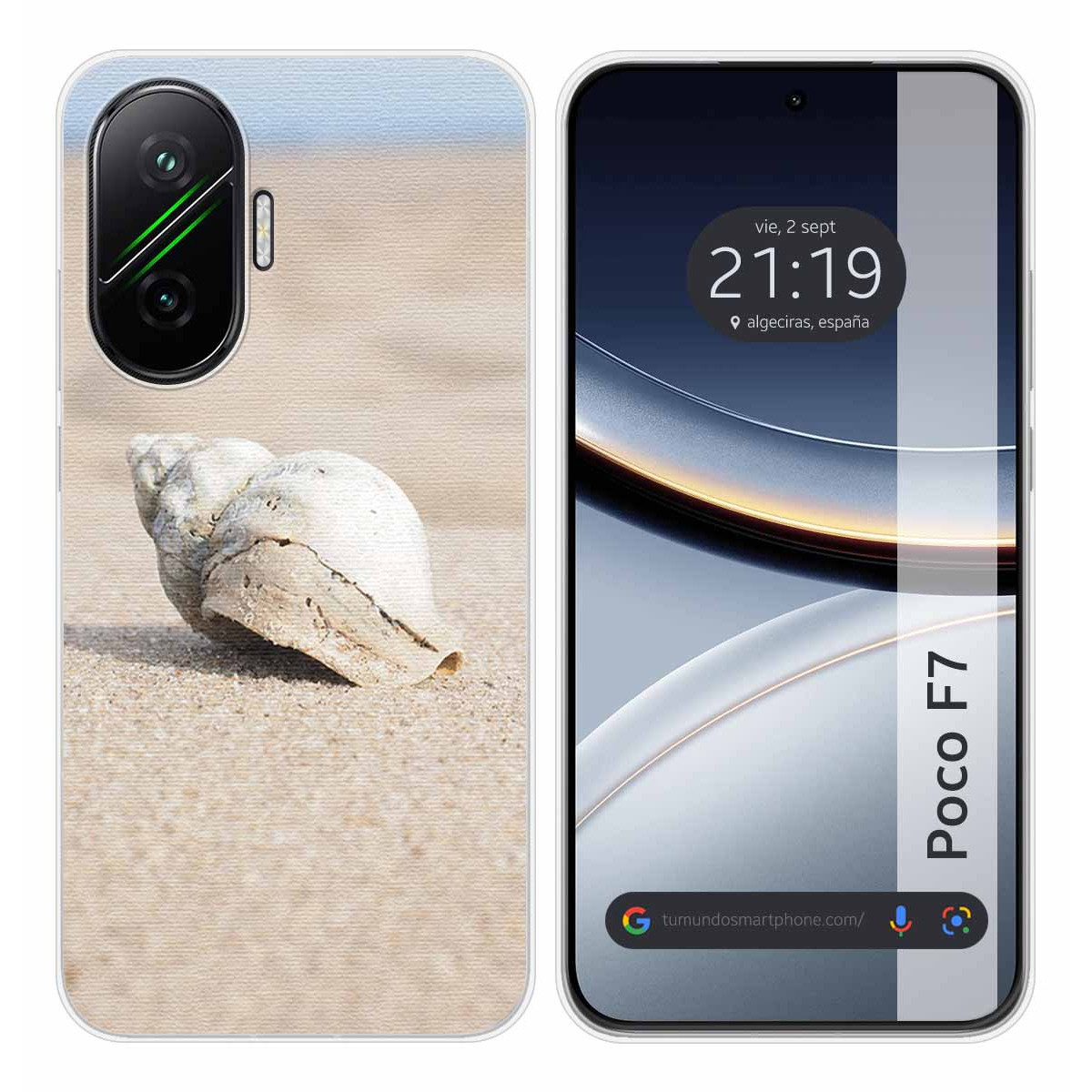 Funda Silicona para Xiaomi Poco F7 5G diseño Concha Dibujos