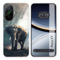Funda Silicona para Xiaomi Poco F7 5G diseño Elefante Dibujos