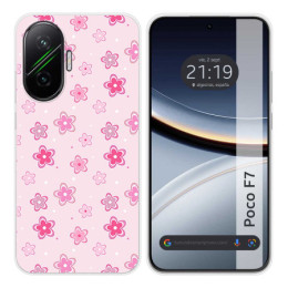 Funda Silicona para Xiaomi Poco F7 5G diseño Flores Dibujos