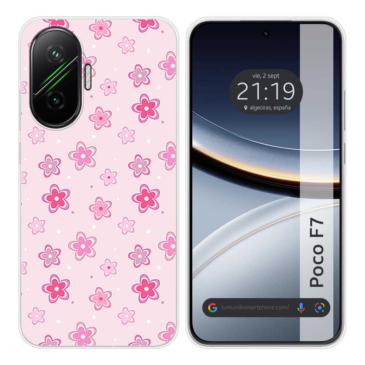 Funda Silicona para Xiaomi Poco F7 5G diseño Flores Dibujos