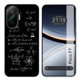 Funda Silicona para Xiaomi Poco F7 5G diseño Formulas Dibujos